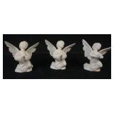 1012	3 BOEHM KNEELING PRAYING ANGELS, EACH APPROXIMATELY 5 IN HIGH