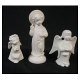 1018	ROUSE PARIAN GROUP OF 3 ANGELS, TALLEST APPROXIMATELY 6 1/2 IN