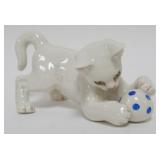 1031	BOEHM KITTEN PLAYING WITH BALL, APPROXIMATELY 7 IN X 3 IN X 4 IN H