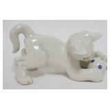 1032	BOEHM KITTEN PLAYING WITH BALL, APPROXIMATELY 7 IN X 3 IN X 4 IN H