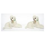 1034	2 BOEHM PORCELAIN POODLES, EACH APPROXIMATELY 5 IN X 3 1/2 IN H