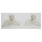 1035	2 BOEHM PORCELAIN POODLES, EACH APPROXIMATELY 5 IN X 3 1/2 IN H