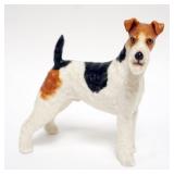1042	BOEHM PORCELAIN WIRE HAIR TERRIER DOG FIGURE, APPROXIMATELY 7 IN X 3 IN X 7 IN H