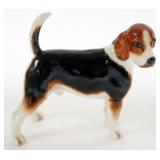 1048	BOEHM PORCELAIN BEAGLE DOG FIGURE, APPROXIMATELY 7 IN X 3 IN X 6 1/2 IN H