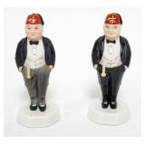 1066	2 BOEHM SHRINERS FIGURES, APPROXIMATELY 5 IN H