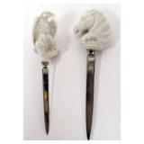 1068	BOEHM EAGLE FIGURINE AND HORSE HEAD LETTER OPENER