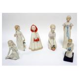 1074	CYBIS GROUP OF ASSORTED FIGURINES OF YOUNG GIRLS, TALLEST APPROXIMATELY 9 IN H