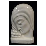 1080	LENOX ART NOUVEAU PROFILE OF WOMANS HEAD, APPROXIMATELY 5 IN X 3 IN X 9 IN H