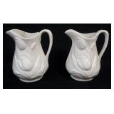 1093	2 BOEHM PITCHERS, EACH APPROXIMATELY 7 IN H