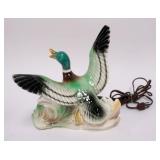 1123	MALLARD DUCK MID CENTURY MODERN TV LAMP, LANE & CO. VAN NUYS CA. APPROXIMATELY 11 IN X 4 IN X 1