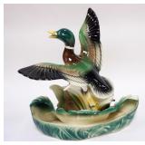 1124	MALLARD DUCK MID CENTURY MODERN TV LAMP AND PLANTER, LANE & CO. VAN NUYS CA. APPROXIMATELY 16 I