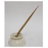 1129	LENOX FOUNTAIN PEN HOLDER, CUSTOM MADE FOR SHEAFFER, APPROXIMATELY 8 IN H
