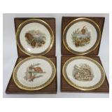 1132	4 LENOX WOODLAND AND WILDLIFE LIMITED EDITION PLATES, EACH APPROXIMATELY 10 3/4 IN