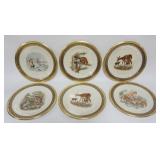 1134	6 LENOX WOODLAND AND WILDLIFE LIMITED EDITION PLATES, EACH APPROXIMATELY 10 1/2 IN