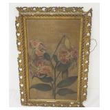 1150	ANTIQUE OIL PAINTING ON CANVAS, STILL LIFE, LOSS TO FRAME, APPROXIMATELY 14 IN X 20 IN OVERALL