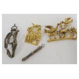 1151	GROUP OF ASSORTED JUDIACA JEWELRY, 2 PIECES POSSIBLY STERLING