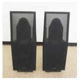 1173C	DAHLQUIST SPEAKERS IN NEED OF NEW SURROUNDS, EACH APPROXIMATELY 15 IN X 11 IN X 41 IN HIGH