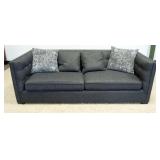 1193	UPHOLSTERED SOFA WITH TUFTED BACK AND SIDES, APPROXIMATELY 91 IN X 38 IN X 31 IN H