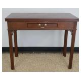 1242	CRAFTSMAN MAHOGANY 1 DRAWER GAME TABLE, APPROXIMATELY 36 IN X 18 IN X 30 IN H