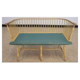 1263	DAVID T. SMITH & CO. BENCH MADE WINDSOR STYLE SETTEE, APPROXIMATELY 46 IN X 19 IN X 30 IN H