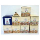 1122	GROUP OF 9 DAVID WINTER CAMEOS, ASSORTED BUIDLINGS