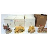 1126	4 DAVID WINTER COTTAGES, HAND PAINTED, CROOKED HOUSE, ORCHARD COTTAGE, BLACK BESS INN AND ALMS 