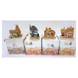 1144	4 DAVID WINTER HAND PAINTED COTTAGES, SINGLE COAST, SIGNAL BOX, SUFFOLK GARDENS AND THE TRUFFLE