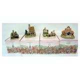 1148	4 DAVID WINTER HAND PAINTED COTTAGES, THE ABBY, THE PAVILION, THE GAMEKEEPER AND ONLY A SPAN AP