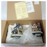 1163	2 DAVID WINTER HAND PAINTED COTTAGES, THE PRINTER AND THE BOOKBINDER