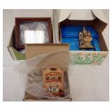 1167	3 DAVID WINTER HAND PAINTED COTTAGE PLAQUES INCLUDING THE PLUCKED DUCK, EGGARS HILL CHRISTMAS P