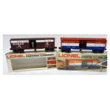 1183	LIONEL TRAIN O GAUGE  2 OPERATING MAIL CARS, U.S. MAIL CAR, MONON MAIL DELIVERY CAR