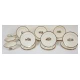 1017	LENOX ARCHITECS *1933* GROUP INCLUDING 18 - 7 1/2 IN PLATES AND 3 OVAL BOWLS