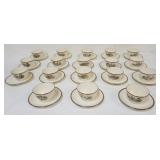 1018	LENOX ARCHITECS TEA CUPS AND SAUCERS