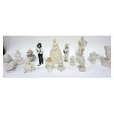 1031	GROUP OF ASSORTED FIGURES INCLUDING LENOX, BELLEEK, ETC. LARGEST APPROXIMATELY 10 IN H