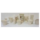 1042	LARGE GROUP OF ASSORTED LENOX INCLUDING VASES PLANTERS, GOLD & GREEN MARK, ETC, TALLEST APPROXI