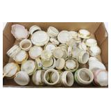 1052	LARGE GROUP OF AMERICAN BELLEEK INCLUDING LENOX SALTS & NAPKIN RINGS