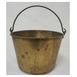 1081	ANTIQUE BRASS JELLY BUCKET, APPROXIMATELY 17 IN X 11 IN