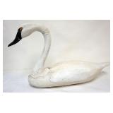 1088	LARGE CARVED WOOD GOOSE, APPROXIMATELY 32 IN X 10 IN X 19 IN H