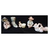 1117	GROUP OF ASSORTED BISQUE FIGURES, LARGEST APPROXIMATELY 7 IN 