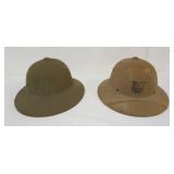 1123	2 PITH HELMETS
