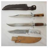 1127	GROUP OF 3 KNIVES, *BOWIE*, *BUFFALO BILL CODY*, LONGEST APPROXIMATELY 16 IN 