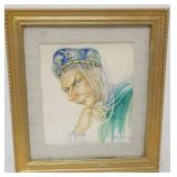 1155	ARTIST SIGNED WATERCOLOR, G. ALEXANDROFF, 