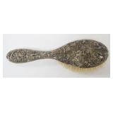 1186	ORNATE VICTORIAN STERLING SILVER HAIR BRUSH, APPROXIMATELY 9 IN L