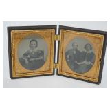 1192	TIN TYPE IN GUTTA-PERCHA CASE, APPROXIMATELY 3 1/2 IN X 4 IN