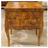 1277	2 DRAWER OLIVE WOOD STAND, APPROXIMATELY 24 IN X 17 IN X 28 IN H