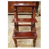 1280	MAHOGANY LIBRARY STEPS, APPROXIMATELY 19 IN X 20 IN X 32 IN H