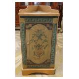 1284	FAUX PAINT DECORATED 1 DOOR CORNER STAND, APPROXIMATELY 19 IN X 10 IN X 37 IN H