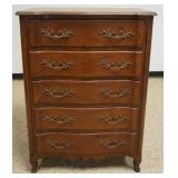 1292	BODART FRENCH PROVENCIAL 5 DRAWER TALL CHEST, APPROXIMATELY 20 IN X 36 IN X 49 IN H