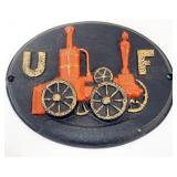 1051	CAST IRON FIRE MARKER, APPROXIMATELY 11 IN X 9 IN
