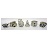 1075	GROUP OF ASSORTED WILLIAMSBURG POTTERY ITEMS INCLUDING INKWELL, MINIATURE PITCHERS, CROCKS, ETC